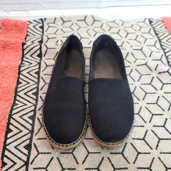 COLE HAAN BLACK ESPADRILLE SLIP ONS, SZ 8.5 - Picture 6 of 12